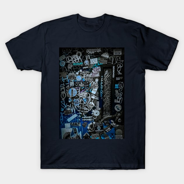 Street Sticker Graffiti Tag NYC T-Shirt by eleonoraingrid